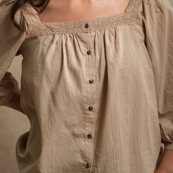 NWT Neuflora Byron Bay blouse-khaki - Picture 3 of 7